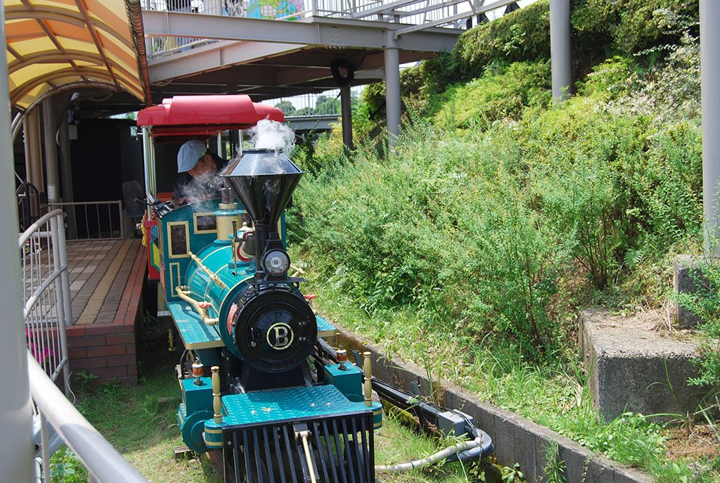 園内を走るSL弁慶号/天橋立ビューランド(京都府/宮津市)