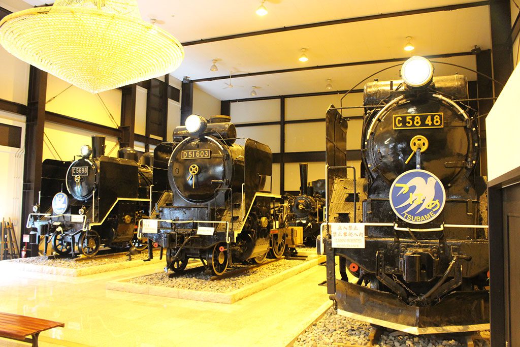 ホールに本物のSLを展示/19世紀ホール(京都府/京都市)
