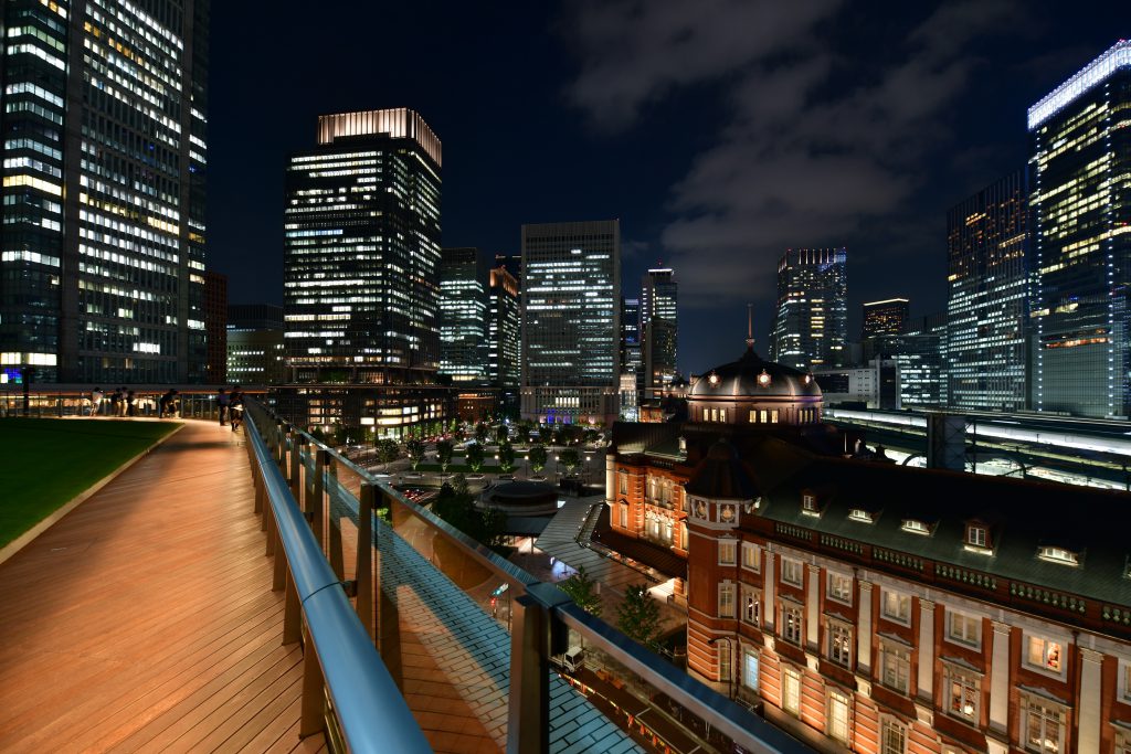 夜の東京駅の景色もオススメ/KITTEガーデン(東京都/千代田区)