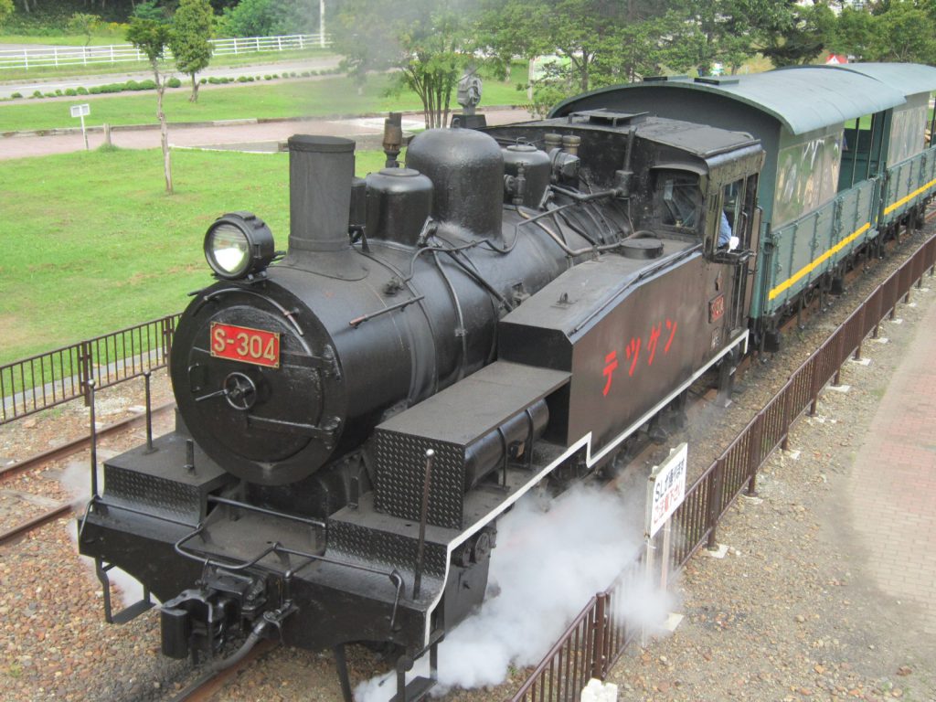 走行するSL-S304号で乗車体験/三笠鉄道記念館(北海道/三笠市)