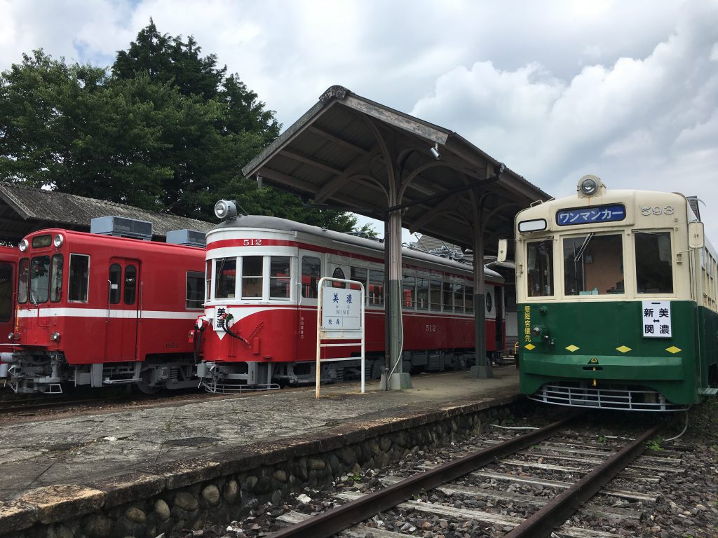 昔懐かしい車両展示/旧名鉄美濃駅(岐阜県/美濃市)