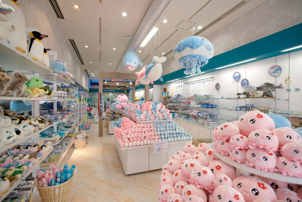 海の生きもののグッズが揃うショップ/九十九島パールシーリゾート(長崎県佐世保市)