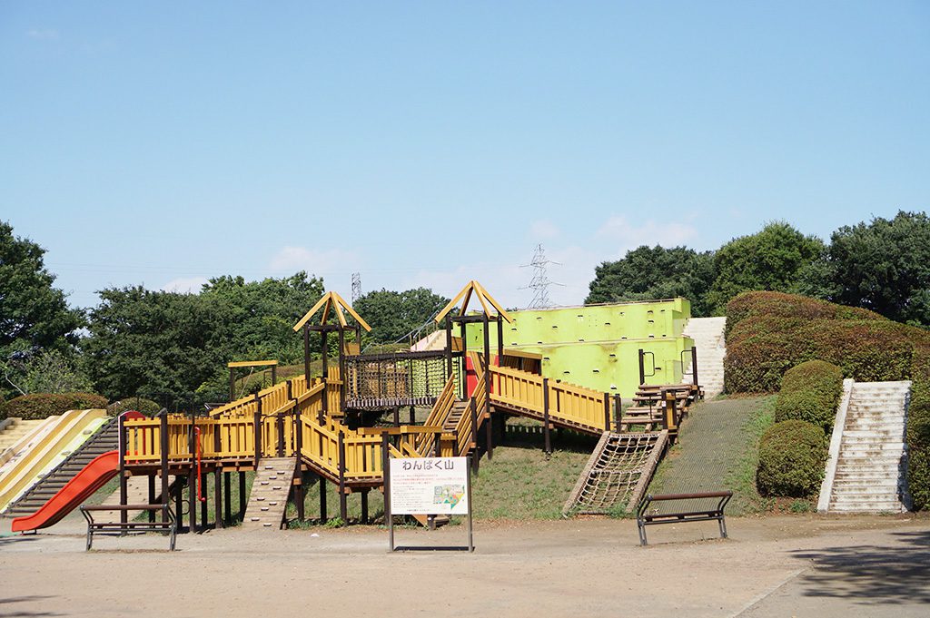わんぱく広場の大型遊具/小金井公園(東京都/小金井市)