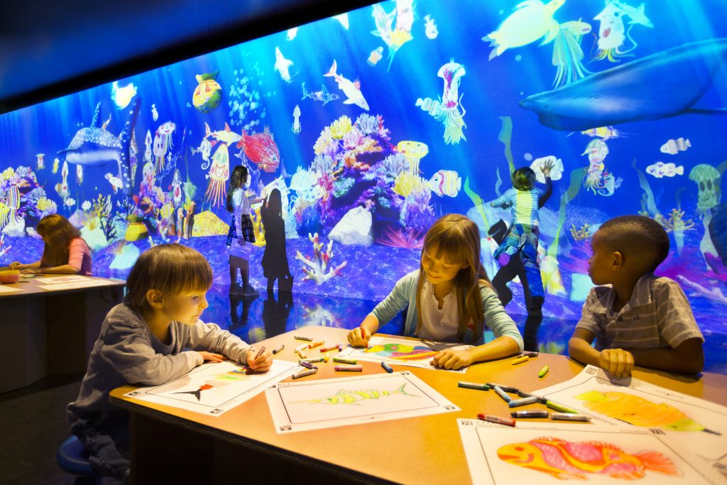 お絵かき水族館/チームラボボーダレス(東京都/お台場)