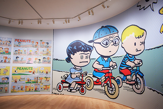大きな“ピーナッツ・ギャング”たちの絵/スヌーピーミュージアム(東京都/町田市)