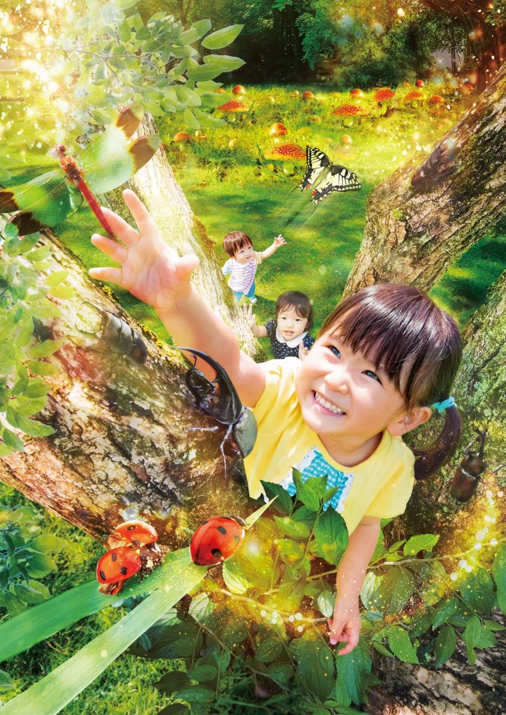 屋内で楽しめるバーチャル虫とり「屋内木のぼり 森の子」/あそびパークPLUS イオンレイクタウン店(埼玉県/越谷市)