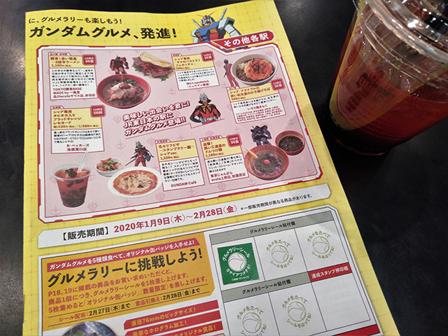 グルメラリー/JR東日本 機動戦士ガンダムスタンプラリー(東京都)
