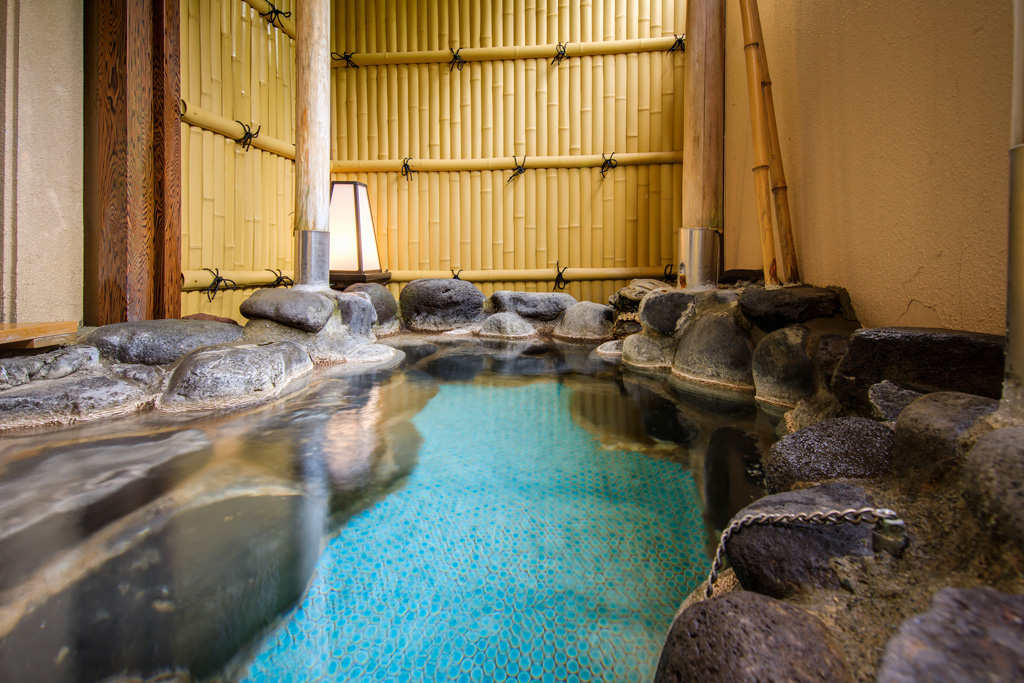 お部屋に付いている露天風呂/ホテルグリーンプラザ箱根(神奈川県/箱根町)