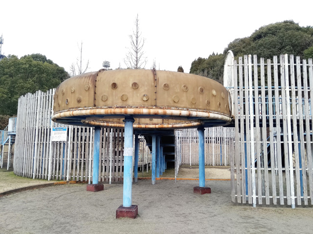 立体円形迷路のような芸術的な建物/久峰総合公園(宮崎県/宮崎市)