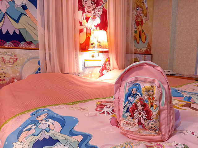 ドリームルーム限定のプリキュアリュックサック/白樺リゾート 池の平ホテル(長野県/立科町)