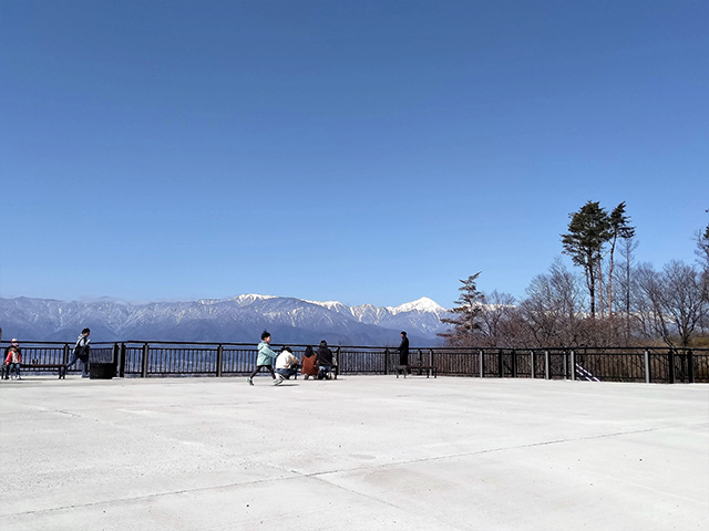 標高約750mの展望広場/アルプス公園(長野県/松本市)