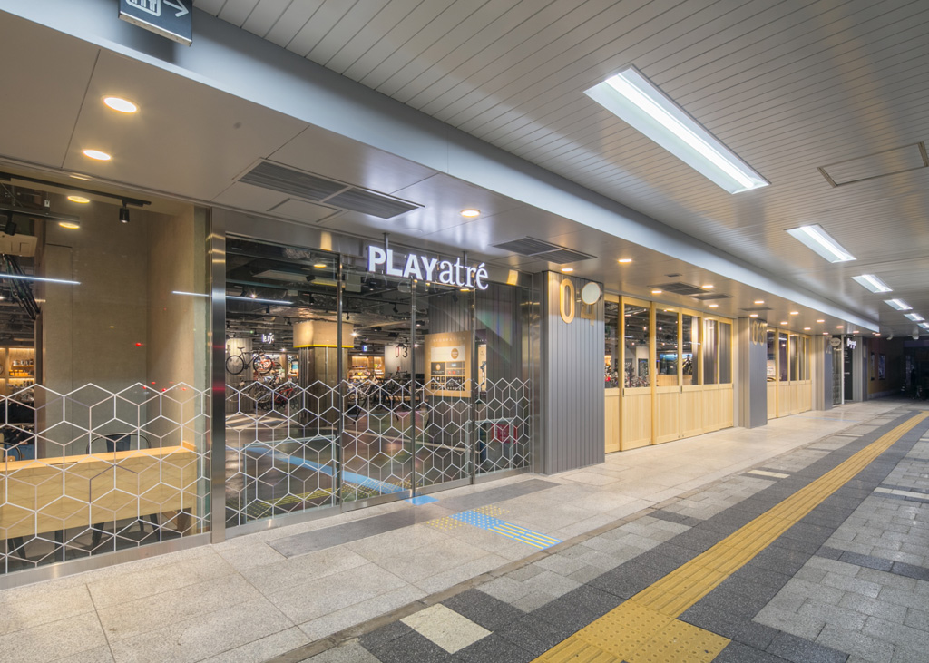 サイクリングリゾートプレイアトレ土浦の入口(茨城県/土浦市)