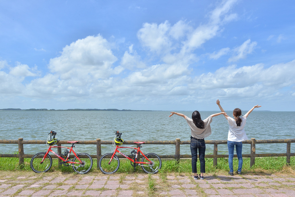 サイクリングロードの景色/サイクリングリゾートプレイアトレ土浦(茨城県/土浦市)