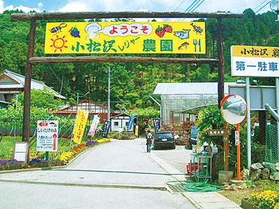 小松沢レジャー農園(埼玉県/横瀬町)の入口