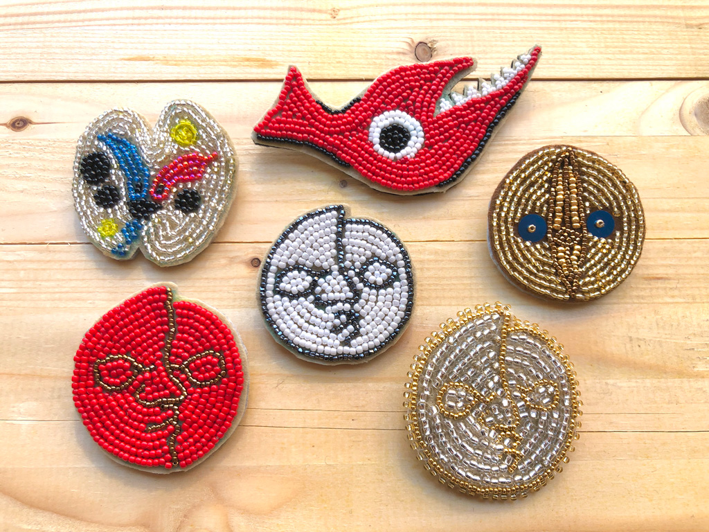 「TAROビーズ刺繍」の完成品イメージ/川崎市岡本太郎美術館(神奈川県)