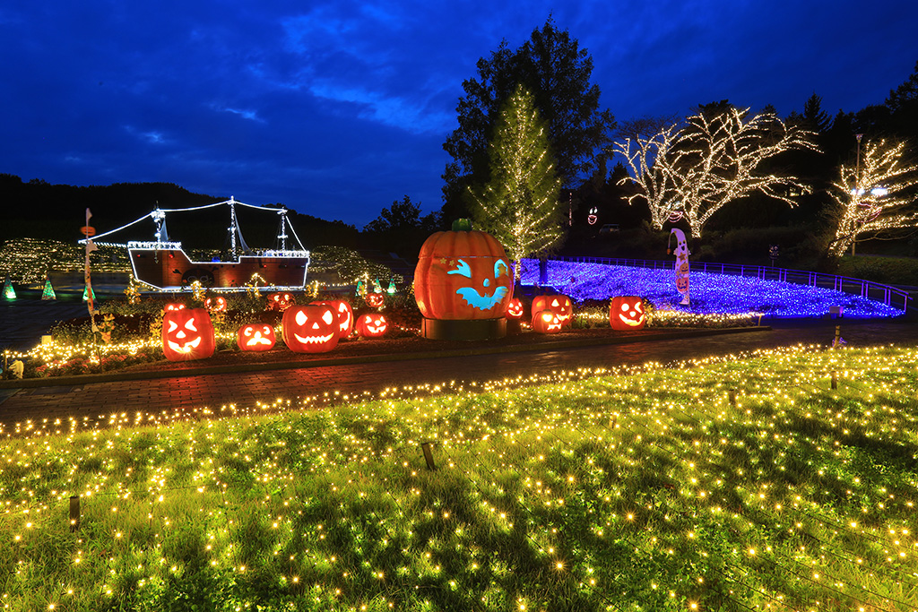 森のハロウィンナイトの様子/国営武蔵丘陵森林公園(埼玉県/滑川町)