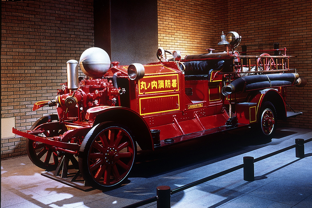 消防車などの車両展示/消防博物館(東京都/新宿区)
