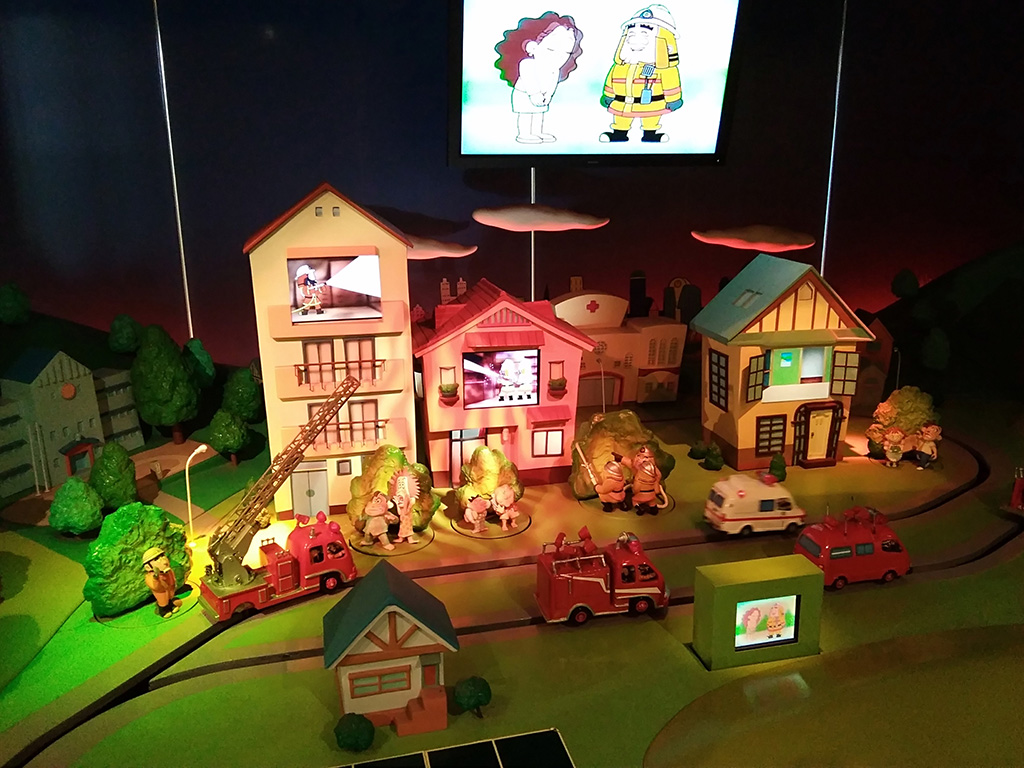 3階の防火・防災を学べる展示/消防博物館(東京都/新宿区)