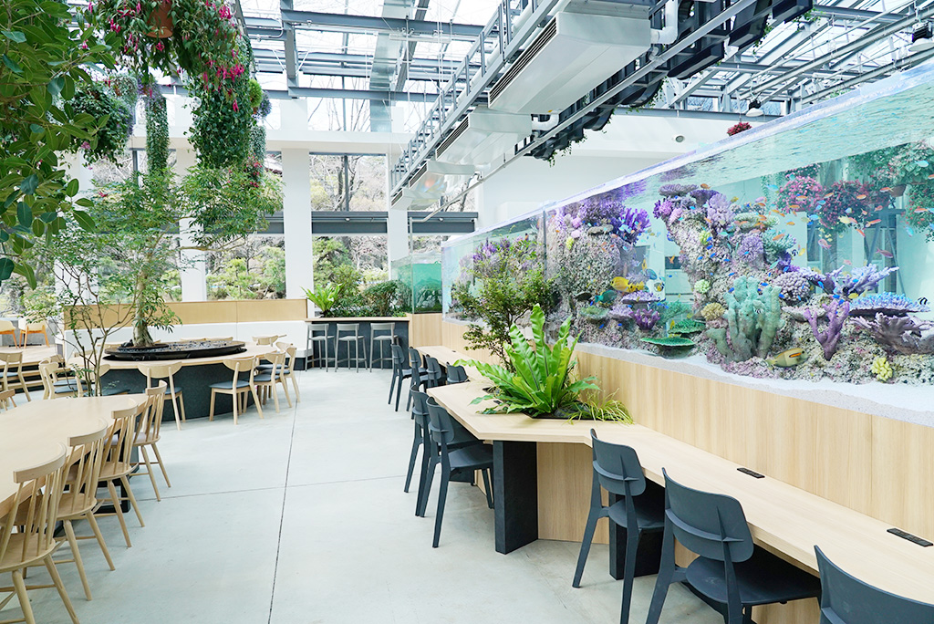 日本初の植物園出店となったスターバックス/HANA・BIYORI(東京都/稲城市)