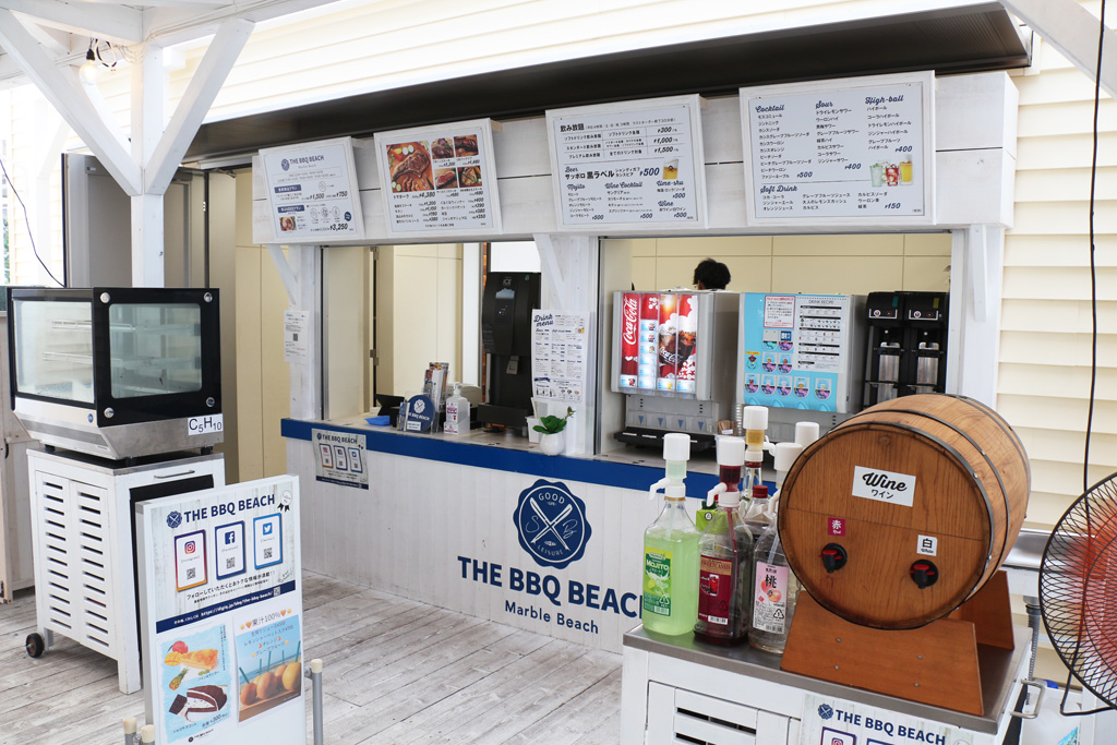 THE BBQ BEACH in Marble Beach店内/泉南りんくう公園(大阪府/泉南市)