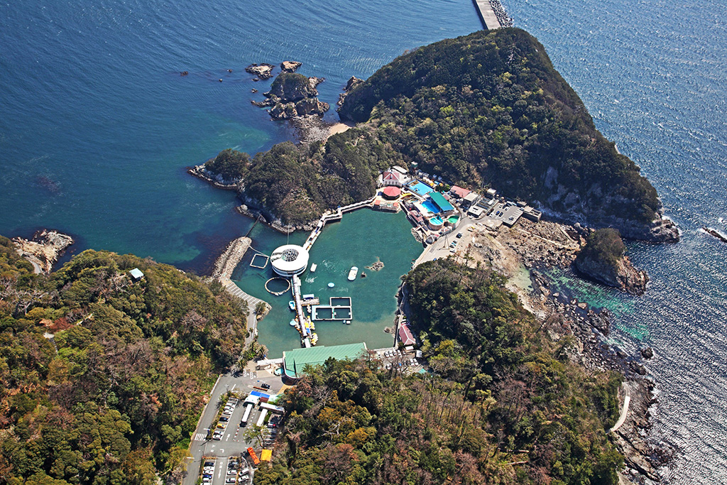 空から見た下田海中水族館/下田海中水族館(静岡県/下田市)
