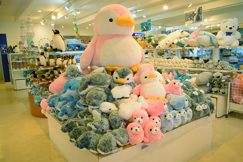 ペンギンやアザラシのぬいぐるみ/下田海中水族館(静岡県/下田市)