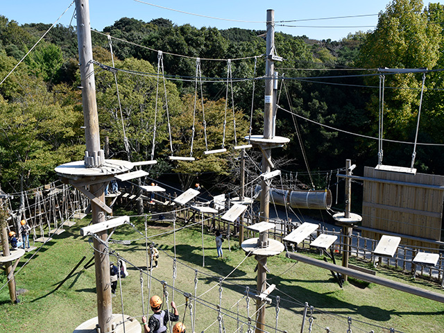 アスレチック「侍大将コース」/ニジゲンノモリ(兵庫県/淡路市)