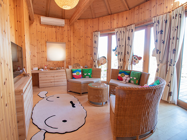 クレヨンしんちゃんルーム「オラのコクーン」/ニジゲンノモリ(兵庫県/淡路市)