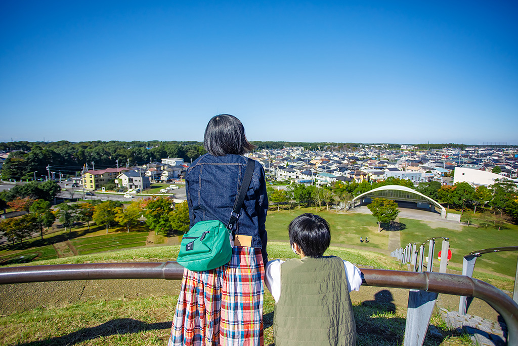 たつのこやま頂上からの絶景(茨城県/龍ヶ崎市)