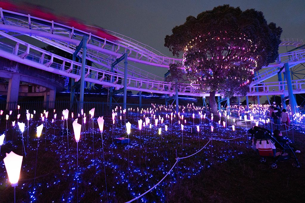 イルミイベント 光の遊園地:光の花園/ひらかたパーク(大阪府/枚方市)