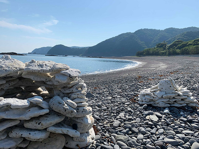 キャンプサイト近くの海岸/スノーピーク 土佐清水キャンプフィールド(高知県/土佐清水市)