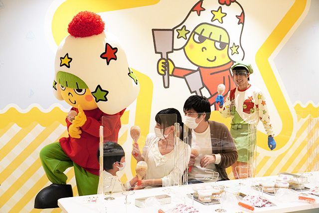 ベビースターのキャラクター「ホシオくん」/リトルおやつタウンNamba(大阪府/大阪市)