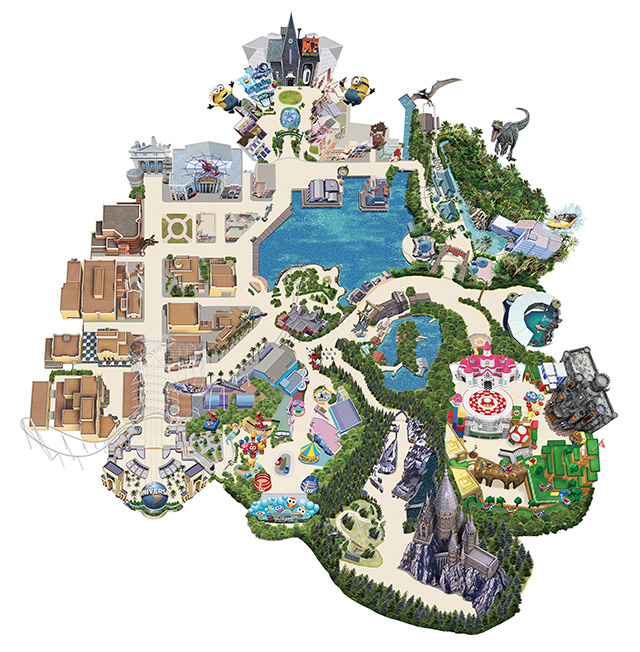 全体のマップ/USJ「スーパー・ニンテンドー・ワールド」(大阪府/大阪市)