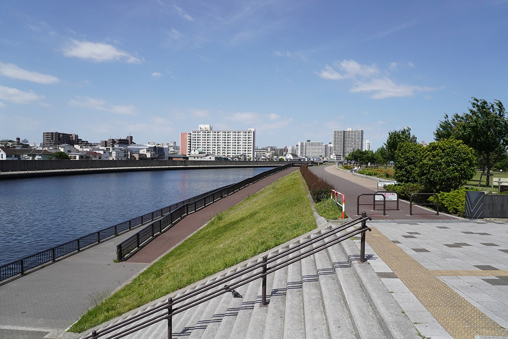 隅田川の川沿い/新田さくら公園(東京都/足立区)