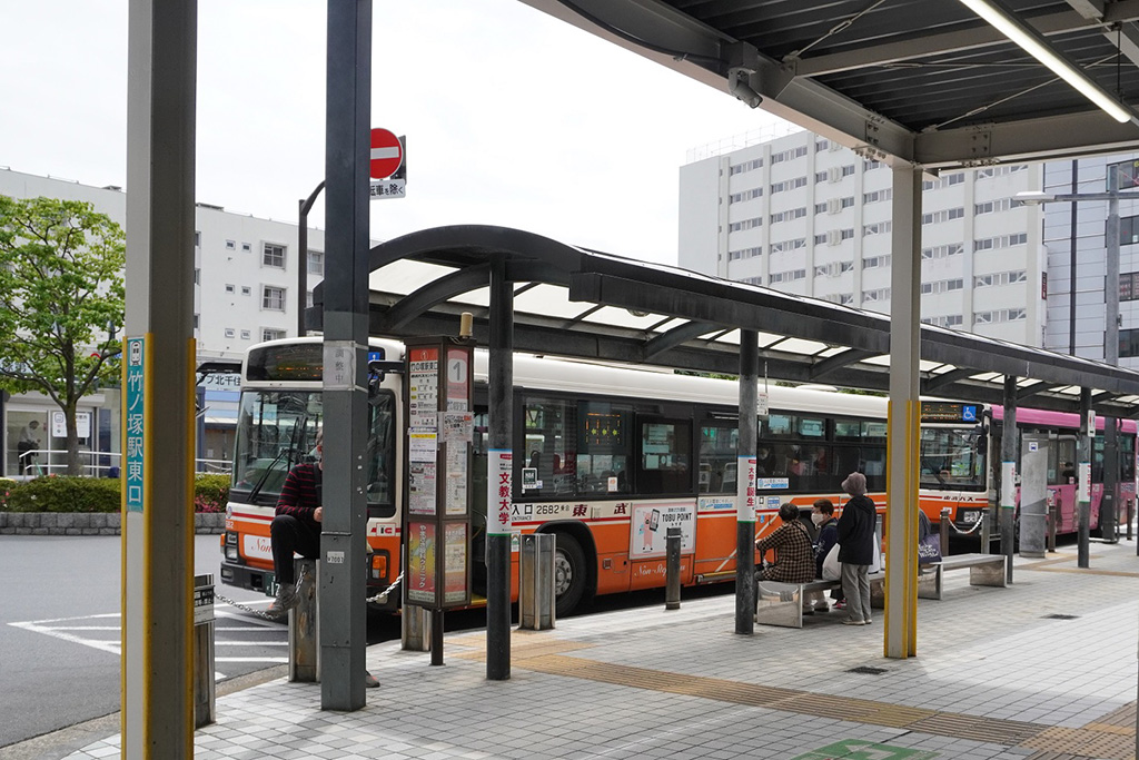 東武バス 竹ノ塚駅東口停留所/陣川戸公園(東京都/足立区)