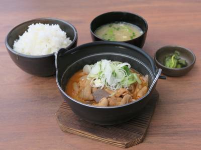 もつ煮定食/甘楽PA【下り】