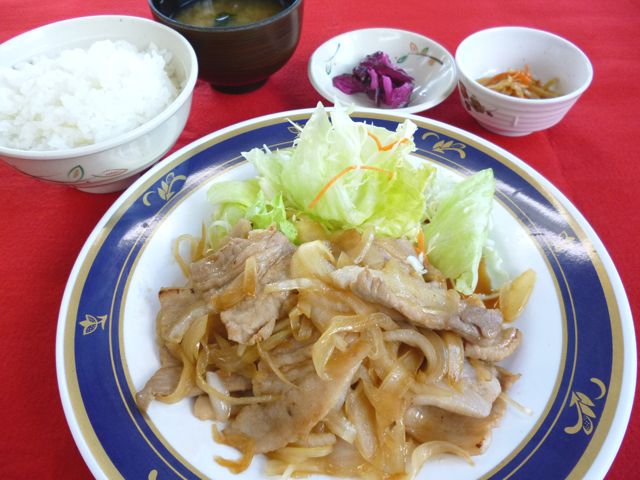 生姜焼き定食/妙高SA【下り】