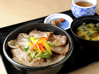 妻有ポークのバジル塩麹丼/妙高SA【上り】