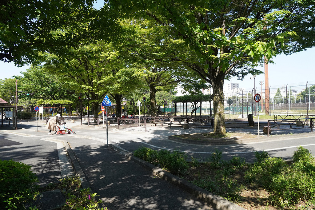 カートが運転できる「交通広場」/世田谷公園(東京都/世田谷区)