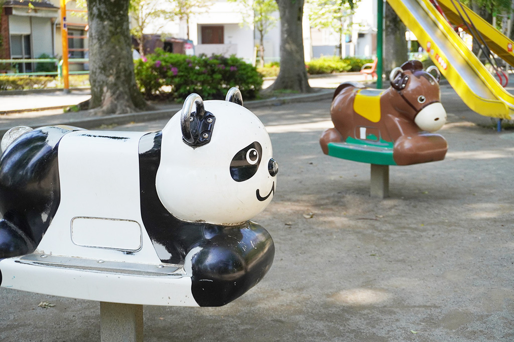 遊具広場のリンク遊具/世田谷公園(東京都/世田谷区)