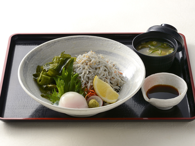 淡路産しらすと鳴門産わかめの丼/淡路SA【下り】