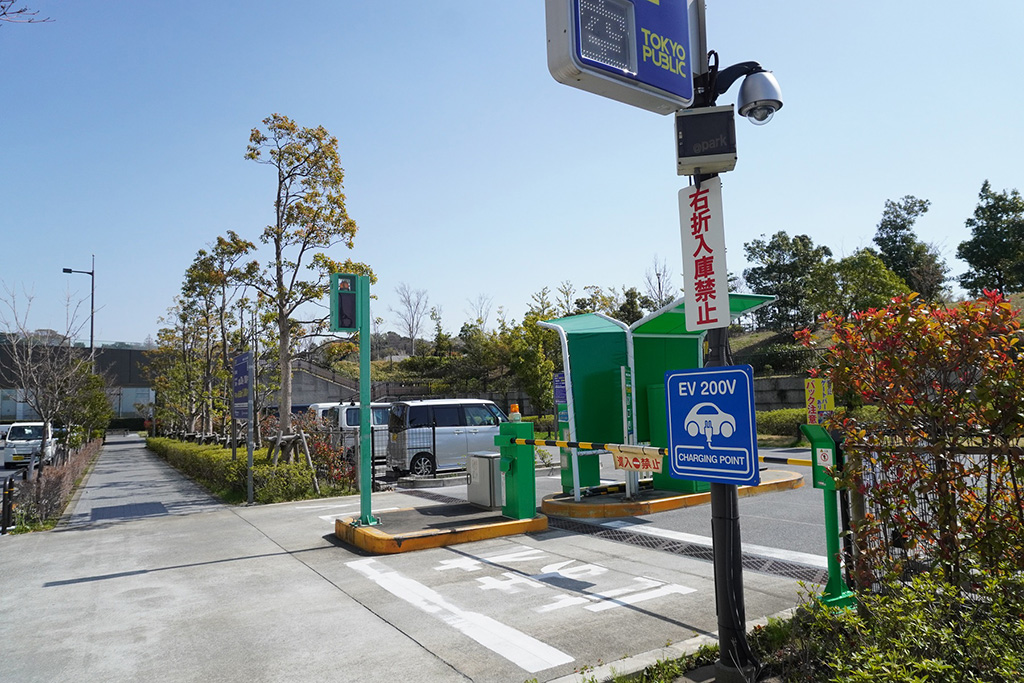 駐車場入り口/二子玉川公園(東京都/世田谷区)