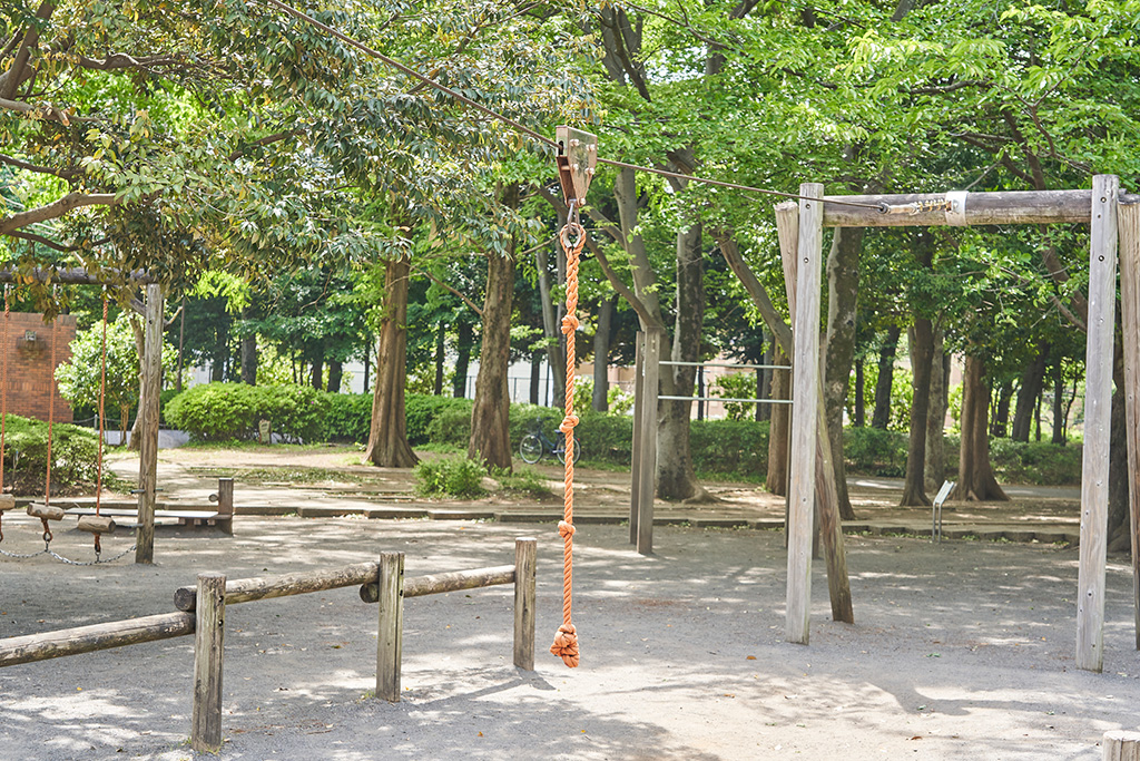 ターザンロープ(複合遊具:大)/小平中央公園(東京都/小平市)