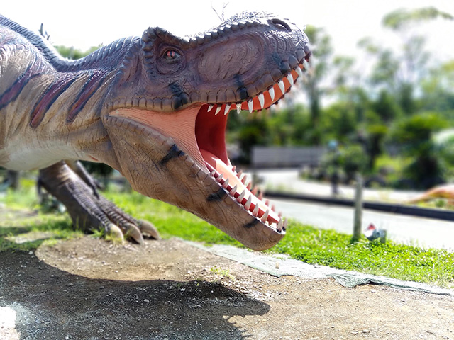 フォトスポットの恐竜/伊豆ぐらんぱる公園(静岡県/伊東市)