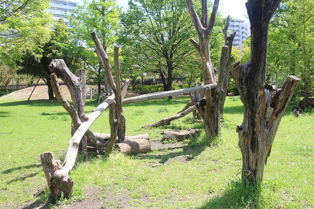 丸太渡り/小松川ゆきやなぎ公園(東京都/江戸川区)