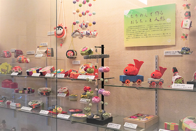 ちりめんで作ったおもちゃや人形/日本玩具博物館(兵庫県/姫路市)