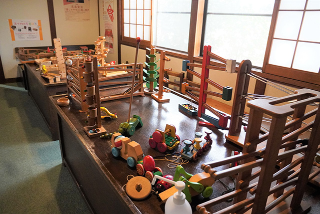 3号館のヨーロッパの木の玩具で遊べるコーナー/日本玩具博物館(兵庫県/姫路市)