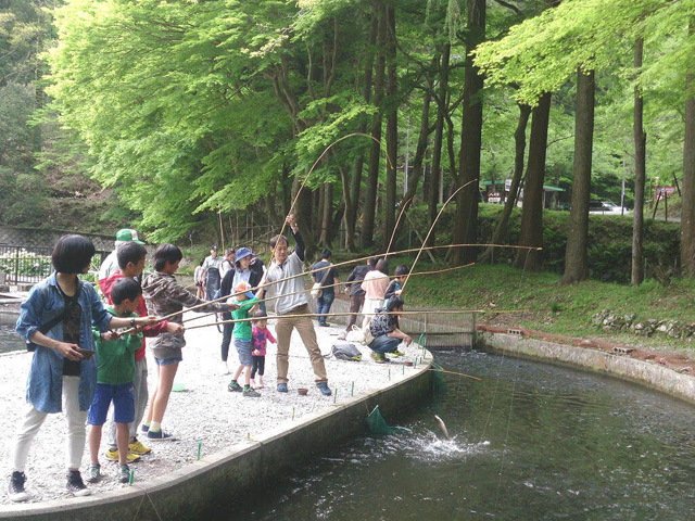 釣り体験/滋賀県醒井養鱒場(滋賀県/米原市)