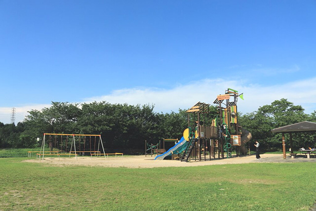 大型複合遊具「ふぉれすぽ」/草津市ロクハ公園(滋賀県/草津市)