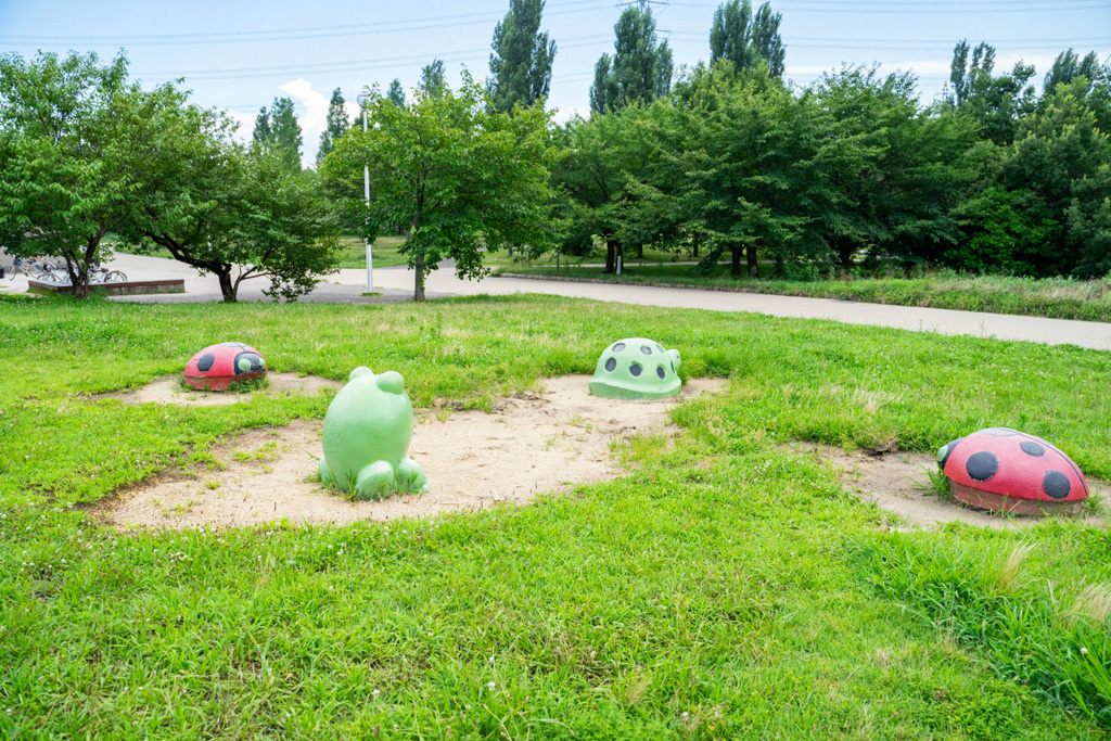 生き物をモチーフにしたかわいい象形遊具/山田池公園(大阪府/枚方市)
